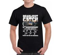 ERTr44yu Deadliest Catch 15th Anniversary 2005-2020 Signature T Shirt