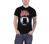 ERTr44yu Metal Church T Shirt The Dark Album Cover Band Logo Mens Black Size