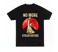 ERTr44yu No More Stolen Sisters Shirt Indigenous Unisex Black T-Shirt