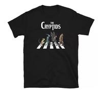 ERTr44yu The Cryptids Bigfoot Mothman Wendigo Chupacabra Short-Sleeve Unisex T-Shirt