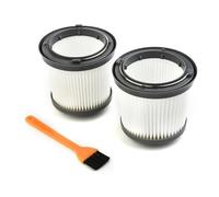 ERTYUYFG 2 filtres d'aspirateur compatibles avec Black & Decker Dustbuster Pivot PD1820LF PV1210, filtres de Nettoyage lavables avec Brosse