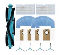 ERTYUYFG Compatible avec Ultenic Compatible avec T20 Pro Robot aspirateur Brosse Principale vadrouille Filtre en Tissu Sac à poussière Kit de Brosse latérale Accessoires d'aspirateur(A)