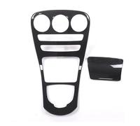 ERTYUYFG Lot de 2 garnitures de panneau de changement de vitesse for console centrale de voiture Mercedes C GLC 15-18, motif fibre de carbone(Carbon Fiber 02)