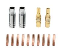Eruceky 14 Pièces MIG Soudeur Consommable, MB15AK Accessoires de Soudage, MB15AK MIG MAG Accessoires Kit, Pistolets de Soudage, Matériel de Soudage pour MIG MB15AK