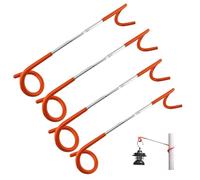 Eruceky 4 Pièces Lanterne en Forme de S Crochet, Crochet de Lanterne pour Camping, Crochets de Lampe Suspension Tente, pour Jardin Camping lanternes Tente, Le Camping