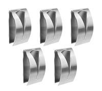 Eruceky 5 Pièces Patère Torchons Cuisine, Accroche Torchon en Acier Inoxydable, Porte Serviette Adhesif, Convient pour la Cuisine, la Salle de Bain, le Bureau, Aucun Perçage Requis