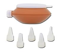 Eruceky Poche à Douille en Silicone et 5 Douilles de Formes Differentes, Set de Cuisson pour faire Macarons maison, Moule Macarons pour Macaron, Cupcake, Dessert
