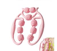 Eruceky Rouleau Massage, Rouleau Musculaire, pour jambespour Soulager Les Douleurs de Cou Dos Bras Mains Mollets Cuisses(Rose)
