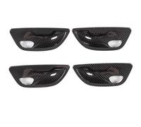 ERUEUBGRM LHD RHD Poignée Porte Intérieure Couvercle Cuve pour B&MW Série 5 F10 F11 F18 2010-2017 Poignées Porte intérieures(4 pièces en Fibre de Carbone)