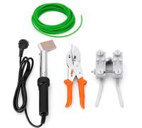 ERUGWHNK Kit de soudage Portable, Outil de Fusion à Chaud en polyuréthane 150 W pour connecteurs de Courroie, Comprenant Un Fer à souder et des Ciseaux, température réglable de 150 à 350 °C