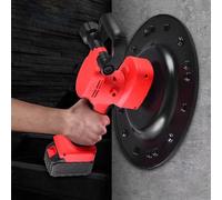 ERUGWHNK Truelle électrique à béton, Machine de lissage à 6 Vitesses réglables, mélangeur à mortier et polisseuse, Batterie au Lithium Incluse pour Une Finition Murale Efficace.