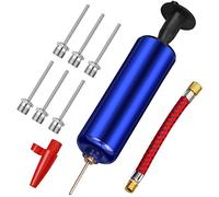 Eruinfang Pompe à balle, pompe à air avec 7 aiguilles, 1 buse et 1 adaptateur de valve pour basket-ball, football, volley-ball, ballon de rugby, ballons, anneau de natation et autres balles gonflables
