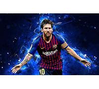 ERUZO 5D DIY Diamond Painting Set Football Messi Adult Children Art Crafts Home Wall Decoration 50x60cm