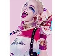 ERUZO Kit de peinture diamant 5D à faire soi-même, affiche du personnage de Harley Quinn, broderie diamant en résine, décoration mosaïque, 30 x 40 cm