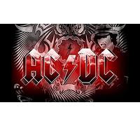 ERUZO Kit de peinture diamant 5D à faire soi-même, décoration murale, groupe de rock ACDC, 40 x 40 cm