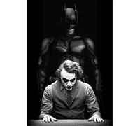 ERUZO Kit de peinture diamant 5D Batman pour adultes, peinture diamant Joker avec diamants, kit de peinture DIY par numéro avec pierres précieuses (50 x 60 cm)