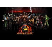 ERUZO Kit de peinture diamant 5D pour adultes, bricolage, cadeau pour enfants, jeu vidéo Mortal Kombat, décoration d'intérieur, 50 x 50 cm