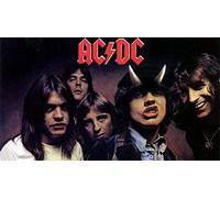 ERUZO Kit de peinture diamant 5D pour adultes, cadeau pour enfants, décoration d'intérieur, groupe de rock ACDC, 50 x 60 cm