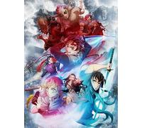 ERUZO Kit de peinture diamant 5D pour enfants, affiche de dessin animé japonais Demon Slayer, décoration d'intérieur, cadeau 40 x 40 cm