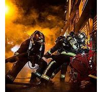 ERUZO Peinture diamant 5D à faire soi-même, pompier, cercle complet, point de croix, mosaïque, art mural, décoration d'intérieur, cadeau, 30 x 40 cm