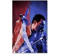 ERUZO Peinture diamant 5D à faire soi-même, strass en cristal, Freddie Mercury, chanteur du groupe pop rock Queen, broderie, images, artisanat d'art pour adultes, 40 x 50 cm