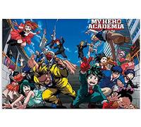 ERUZO Peinture diamant 5D au point de croix, dessin animé My Hero Academia, décoration murale pour la maison, 30 x 40 cm