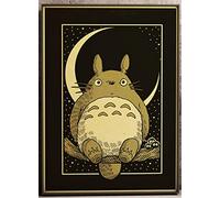 ERUZO Peinture diamant 5D au point de croix, style rétro japonais, Hayao Miyazaki, Mon voisin Totoro, décoration murale, 40 x 40 cm