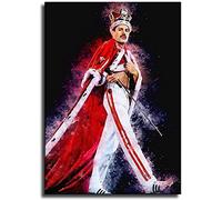 ERUZO Peinture diamant 5D pour adultes et enfants, image de Freddie Mercury Queen, bricolage, point de croix, loisirs créatifs, broderie strass, 50 x 60 cm