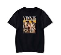 ERVBfddaz Vinnie Hacker 90s Inspired Logo Merch T-Shirt Black S
