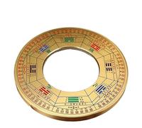 ERVDKXCOI Étagère à bois de chauffage d'extérieur avec couvercle étanche, statue Feng Shui convexe et concave en bronze, miroir pour porte de maison, pendentif (concave, grand)