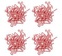 Ervic Lot de 200 bâtons de bonbons faits à la main pour Noël Kawaii Rouge et blanc