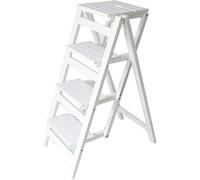 ErWaad Marchepied pliable en bois - Échelle portable 2/3/4 pour adultes - Pour la cuisine et la maison - Tabouret d'escalade compact, banc à chaussures et porte-fleurs - Design durable et léger