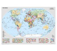 Ravensburger Puzzle Carte du Monde Politique 12000065 1000 pièces avec drapeaux dès 14 ans