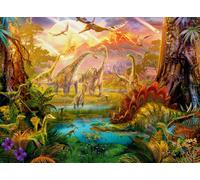 Ravensburger - Puzzle 500 pièces - La Terre des Dinosaures - Adultes & enfants dès 12 ans