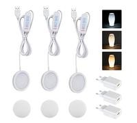 ERWEY Kit de Lampes LED pour Imprimante 3D Bambu Lab A1/P1S/P1P/X1C - USB Veilleuse avec Interrupteur & Adaptateur, 3 Températures de Couleur avec Mémoire, Intensité Variable (3000K-6000K)