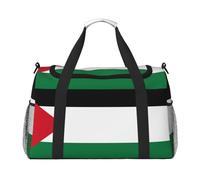 Erwqavc Sac de sport avec imprimé drapeau de l'État de Palestine pour voyage, week-end à bandoulière, sac de sport pour homme et femme