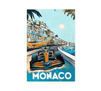 ERWYN Mclaren Poster Formule 1 sur toile pour murs de voiture - Art mural pour chambre de garçons - Style vintage sans cadre - 30 x 45 cm