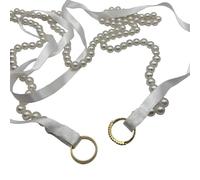 ErYa Bracelet de fiançailles élégant avec perles - Nisan Kurdelesi, Söz Yüzük, Incili Kurdelesi Fiançailles pour mariage, mariage et état civil, Verstelbaar, Plastique, Perlaine