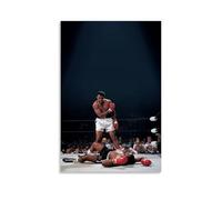 ERYAWIEH Poster Muhammad Ali - Impression sur toile esthétique - Impression d'art moderne pour salon - 30 x 45 cm - Style sans cadre