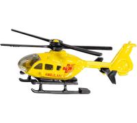 ERYI-0856, Hélicoptère De Sauvetage, Métal/Plastique, Jaune, Rotors Pivotants