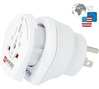 ERYI-- 1.500204-E Combo Monde Au Usa Adaptateur De Voyage Usa Et Europe Dans Un Seul Adaptateur. Tension Et Puissance: 100V¿1500W/250V¿3750W ¿ Convient Pour Ordinateur Portable Et Sèche-Cheveux