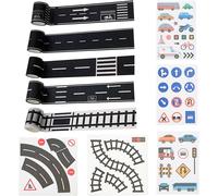 Eryi-10 Rouleaux Washi Tape Route Autoroute Chemin De Fer Diy Décoratif Pour Enfants Chambre Jeu Création Scolaire Éducation Routière Auto-Adhésif