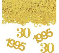 Eryi-100 Pièces Confettis Décoration 30 Femme, Années 30 Mariage Ornements D'anniversaire Disperser Paillettes Dorées Table Pour Fête Amusante 30ans Homme Adoré Jour De Noces Serpentins Éparpiller