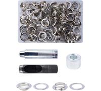 ERYI-100 Sets Trousse Oillets 20Mm Kit Grommets Oeillets En Métal Avec 3 Outils ?iillets En Métal ?iillet Couture Pour Bâche Ceinture Chaussures Les Sacs En Cuir (20Mm)