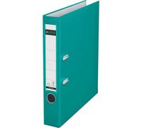 Eryi-10155052 Classeur Plastique 180° A4 À Dos Étroit Avec Encoches - Turquoise