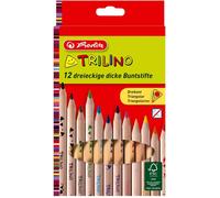 Eryi-10412062 Pack De 12 Crayons De Couleur Triangulaires Trilino En Bois Fsc (Import Allemagne)