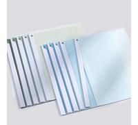 Eryi-10pcs Baguette Reliure A4 Transparent Plastique, Barre De Serrage Pivotante Pour Gagner Du Temps Et De L'énergie, 40 Feuilles Pour Un Usage Quotidien (Vert, Bleu)