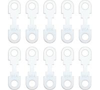 ERYI-10pcs Bande de Fusible Plate Ton Argent Accessoires en Alliage de Zinc Pièce de Rechange Bande de Fusible de Lame 80A DC 32V[5762]