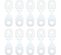 ERYI-10pcs Bande de Fusible Plate Ton Argent Accessoires en Alliage de Zinc Pièce de Rechange Bande de Fusible de Lame 50A DC 32V[5761]