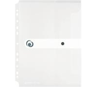 Eryi-11292935 Pochette Porte-Documents A4 En Plastique Avec Bouton Pression Blanc Transparent